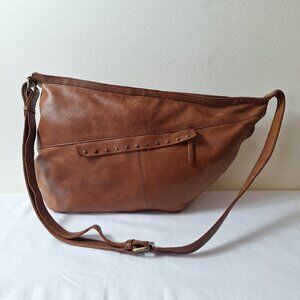 Ashwood Brown Soft Leather Large Hobo Bag